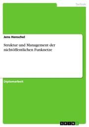 Cover von Struktur und Management der nichtöffentlichen Funknetze