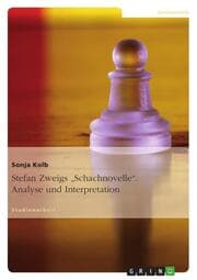 Cover von Stefan Zweigs 'Schachnovelle'.Analyse und Interpretation