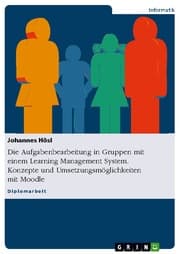 Cover von Die Aufgabenbearbeitung in Gruppen mit einem Learning Management System.Konzepte und Umsetzungsmöglichkeiten mit Moodle