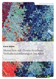 Cover von Menschen mit Down-Syndrom: Verhaltensänderungen im Alter