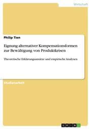 Cover von Eignung alternativer Kompensationsformen zur Bewältigung von Produktkrisen