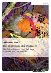Cover von Die Lautpoesie der Dadaisten
