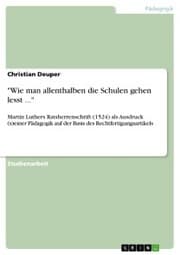 Cover von 'Wie man allenthalben die Schulen gehen lesst ...'