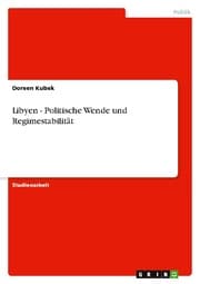 Cover von Libyen - Politische Wende und Regimestabilität