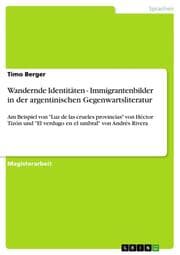 Cover von Wandernde Identitäten - Immigrantenbilder in der argentinischen Gegenwartsliteratur