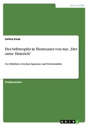 Cover von Das Selbstopfer in Hartmanns von Aue Der arme Heinrich
