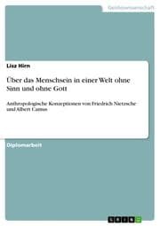 Cover von Über das Menschsein in einer Welt ohne Sinn und ohne Gott