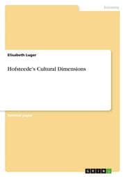 Cover von Hofsteede's Cultural Dimensions