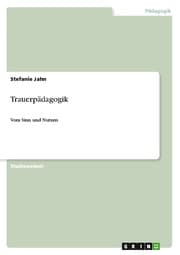 Cover von Trauerpädagogik