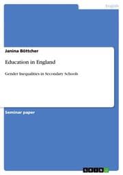 Cover von Education in England