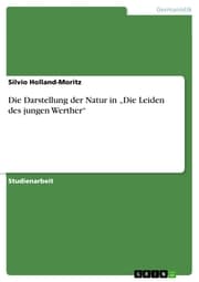 Cover von Die Darstellung der Natur in 'Die Leiden des jungen Werther'