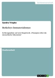 Cover von Berkeleys Immaterialismus