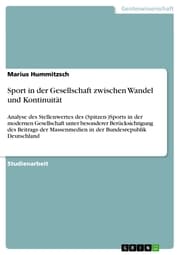 Cover von Sport in der Gesellschaft zwischen Wandel und Kontinuität