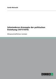 Cover von Schmiederers Konzepte der politischen Erziehung (1971/1974)