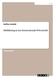 Cover von Einführung in das Internationale Privatrecht
