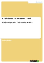Cover von Marktanalyse des Heiratsreisemarkts
