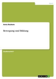 Cover von Bewegung und Bildung