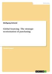 Cover von Global Sourcing - The strategic reorientation of purchasing