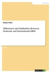 Cover von Differences and Similarities Between Domestic and International HRM