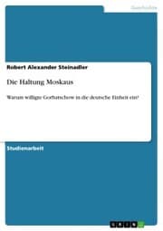 Cover von Die Haltung Moskaus