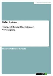 Cover von Truppenführung: Operationsart Verteidigung
