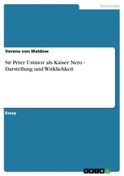 Cover von Sir Peter Ustinov als Kaiser Nero - Darstellung und Wirklichkeit