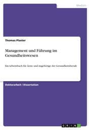 Cover von Management und Führung im Gesundheitswesen