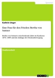 Cover von Eine Frau für den Frieden: Bertha von Suttner