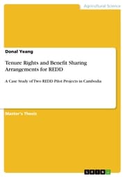 Cover von Tenure Rights and Benefit Sharing Arrangements for REDD