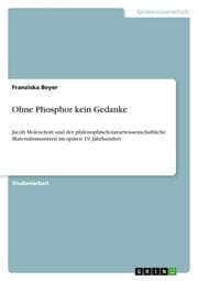 Cover von Ohne Phosphor kein Gedanke