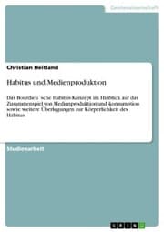 Cover von Habitus und Medienproduktion