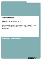 Cover von Wer die Deutschen sind