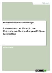 Cover von Interventionen als Thema in den Unterrichtsnachbesprechungen (UNB) der Fachpraktika