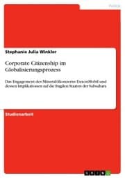 Cover von Corporate Citizenship im Globalisierungsprozess