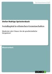 Cover von Sozialkapital in ethnischen Gemeinschaften
