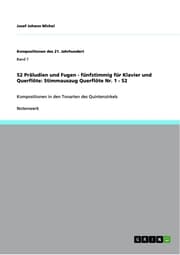 Cover von 52 Präludien und Fugen - fünfstimmig für Klavier und Querflöte: Stimmauszug Querflöte Nr. 1 - 52