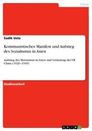 Cover von Kommunistisches Manifest und Aufstieg des Sozialismus in Asien