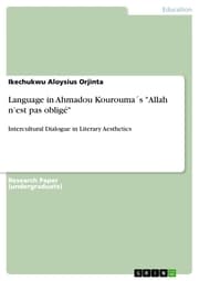 Cover von Language in Ahmadou Kourouma's 'Allah n'est pas obligé'