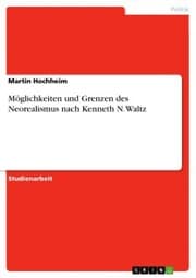 Cover von Möglichkeiten und Grenzen des Neorealismus nach Kenneth N. Waltz