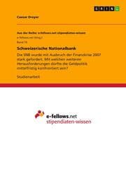 Cover von Schweizerische Nationalbank