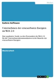 Cover von Unternehmen der erneuerbaren Energien im Web 2.0