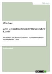 Cover von Zwei Geständnisszenen der französischen Klassik