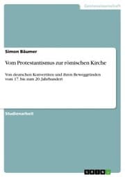 Cover von Vom Protestantismus zur römischen Kirche