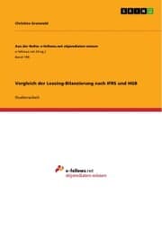 Cover von Vergleich der Leasing-Bilanzierung nach IFRS und HGB