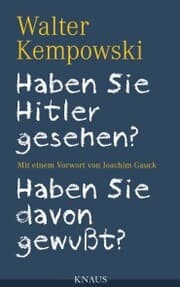 Cover von Haben Sie Hitler gesehen? Haben Sie davon gewußt?