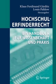 Cover von Hochschulerfinderrecht