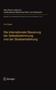 Cover von Die internationale Steuerung der Selbstbestimmung und der Staatsentstehung