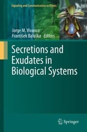 Cover von Secretions and Exudates in Biological Systems
