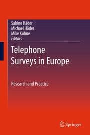 Cover von Telephone Surveys in Europe: Research and Practice