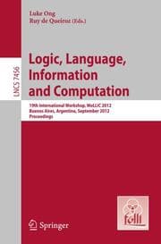 Cover von Logic, Language, Information, and Computation